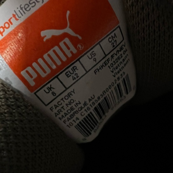 PUMA Momentta Vulc Sala Men's Shoes Sneakers - Size 9  Brown Olive 103252 04 - Picture 9 of 12